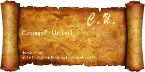 Czumpf Uriel névjegykártya